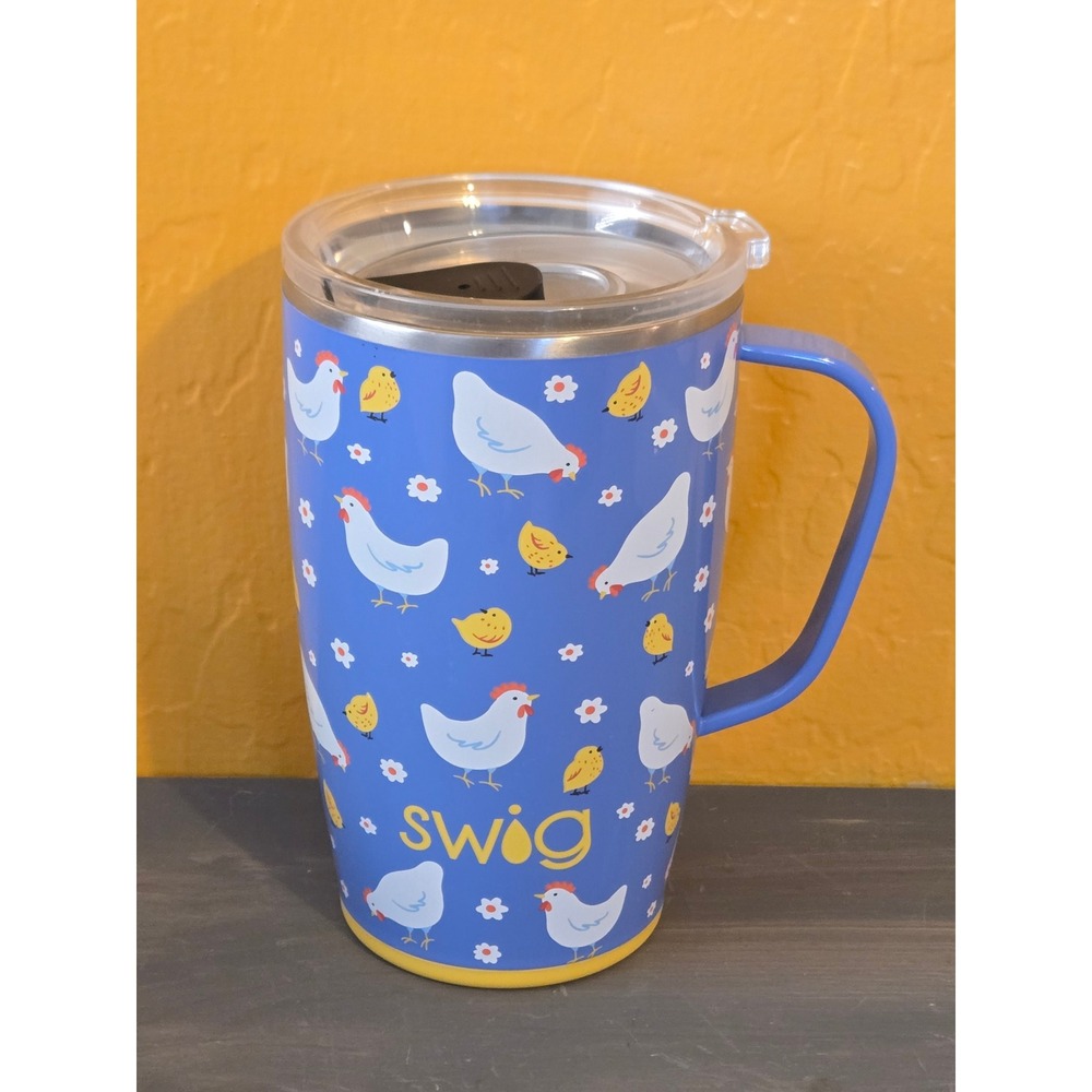 Swig Life Chicks Dig It Travel Mug with Handle and Lid 18oz